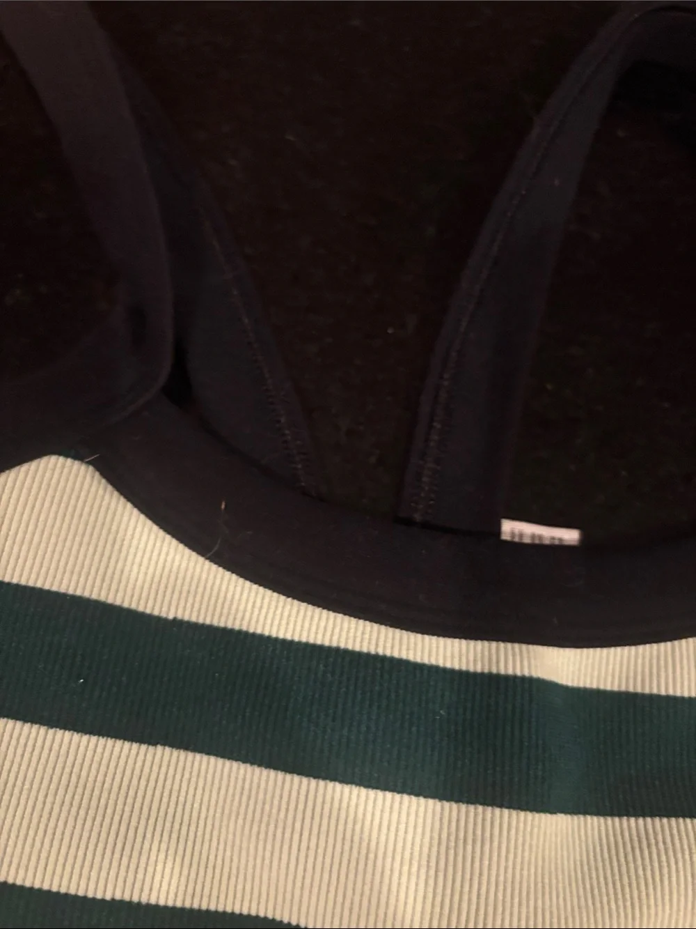 Free People Striped Green and lime green black Tank Top